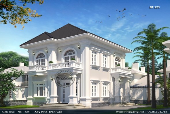 Gợi ý 15 mẫu thiết kế biệt thự 2 tầng 100m2 triệu người mơ ước