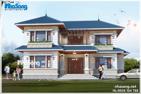 Tổng hợp những mẫu nhà 2 tầng mái thái đẹp và đơn giản