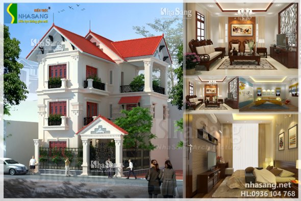 Giải pháp phong thủy cho nhà chữ L và 9 mẫu biệt thự chữ L 3 tầng đẹp nhất 2020