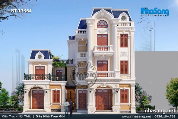 55+ Mẫu biệt thự 3 tầng tân cổ điển đẹp bất biến cùng thời gian (phần 3)