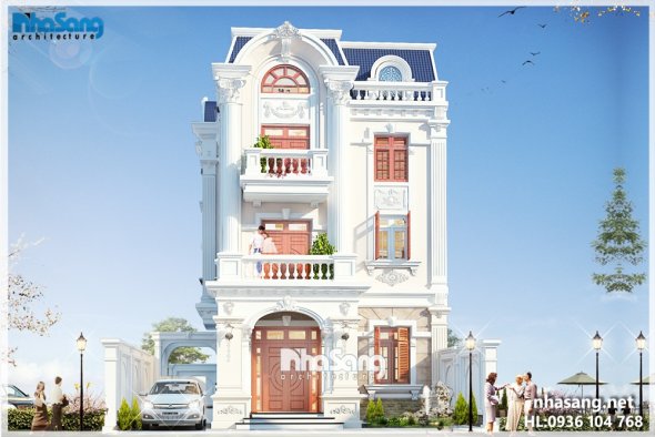 99+ mẫu nhà phố tân cổ điển đẹp nhất hiện nay!