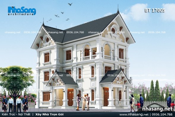 Tổng hợp những mẫu thiết kế biệt thự 3 tầng đẹp nhất Nam Định 2020