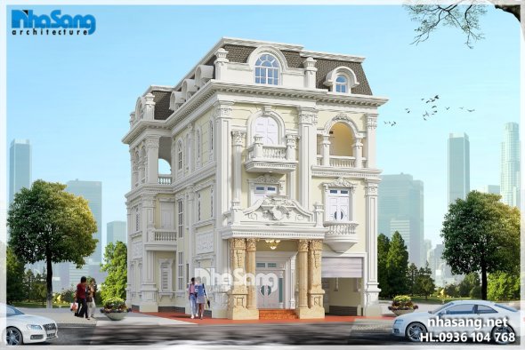 Tổng hợp nhà biệt thự 3 tầng đã xây dựng kiến trúc độc lạ đẹp nhất tại Hải Dương