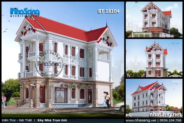 Không thể rời mắt với 20+ mẫu biệt thự 3 tầng mặt tiền 10m đẹp nhất 2020