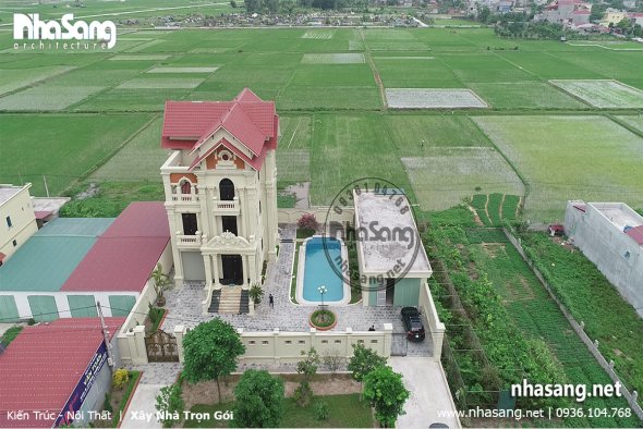 10+ Công trình thực tế thi công hoàn thiện biệt thự 3 tầng đẹp hơn 3D thiết kế