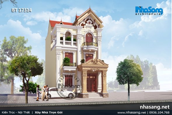 12+ Mẫu biệt thự 3 tầng 1 mặt tiền thoáng duy nhất được xử lý lưu thông tốt