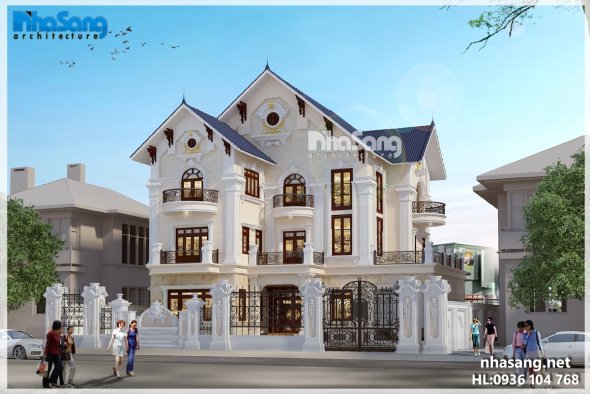 Top những mẫu thiết kế cổng biệt thự - dinh thự - lâu đài tân cổ điển Pháp đẹp chất ngất