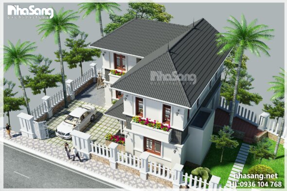 Vẻ đẹp nao lòng của 15+ mẫu nhà 90m2/sàn 2 tầng gần gũi nông thôn