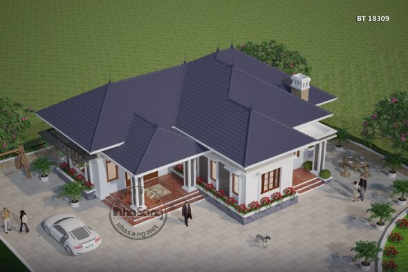 Tổng hợp 7 mẫu nhà cấp 4 mái Nhật không gian xanh lý tưởng gần gũi thiên nhiên