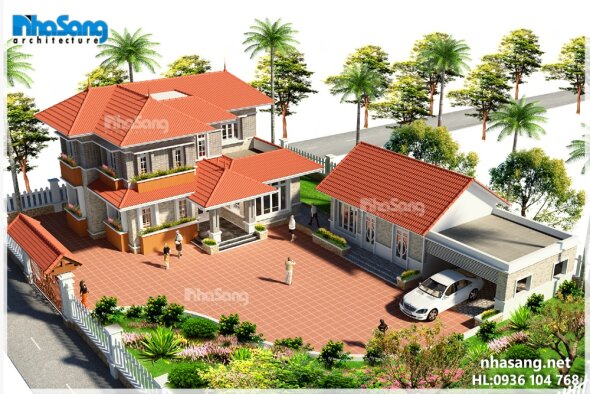 TOPs 35 mẫu biệt thự đẹp mang vẻ bình yên, gần gũi thiên nhiên