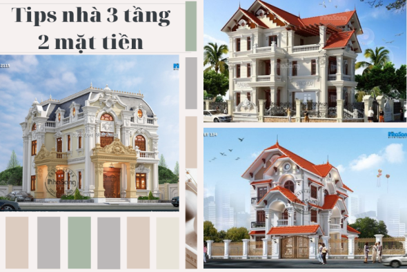 Tips 70 mẫu nhà 3 tầng 2 mặt tiền đa dạng kiểu dáng phong cách tỉ lệ vàng tuyệt mỹ