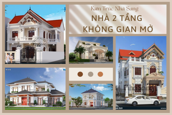 Đột phá 145 mẫu nhà 2 tầng không gian mở vươn tầm đẳng cấp Châu Âu