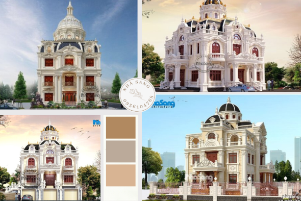Chọn lọc 15 mẫu nhà 3 tầng cổ điển siêu khủng như biệt phủ xa hoa đài các