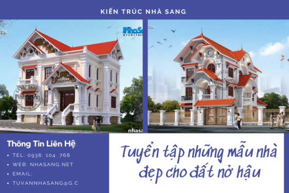 Tham khảo 47 mẫu nhà đẹp cho đất nở hậu hút sinh khí, đón lộc tụ tài cho gia đình