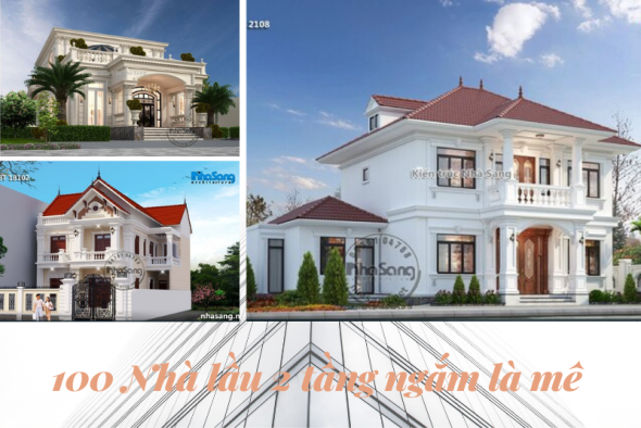 Chọn lọc 100 mẫu nhà lầu 2 tầng đa dạng kiểu dáng cứ ngắm là mê