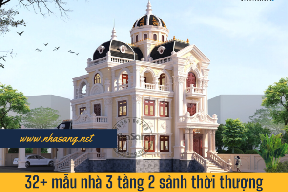 32+ Mẫu nhà 3 tầng 2 sảnh thời thượng đáng xây dựng nhất ai ai cũng mê