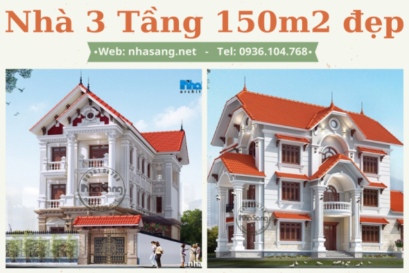 Bỏ túi 57+ mẫu nhà 3 tầng 150m2 đẹp mê ly chinh phục mọi trái tim