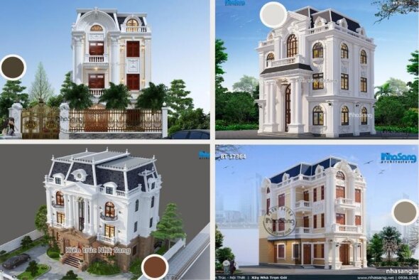 Bùng nổ xu hướng xây nhà villa mái mansard cực chất với 27 mẫu triệu người mê