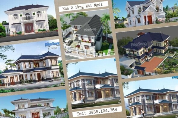 135 Mẫu nhà 2 tầng mái ngói thịnh hành nhất ở nông thôn Việt ngày nay