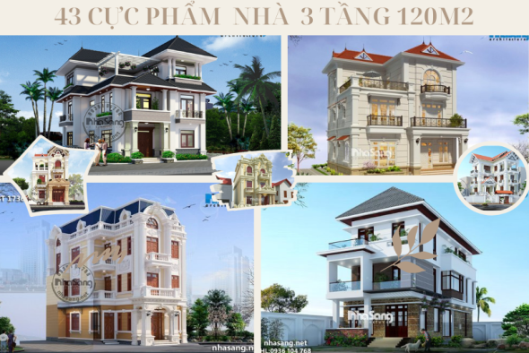 Trình làng 43 cực phẩm nhà 3 tầng 120m2/sàn hoàn hảo đến từng chi tiết nhỏ