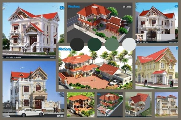 Điểm danh 10 mẫu nhà 2 tầng ưu việt nhất dành cho người mệnh Hỏa