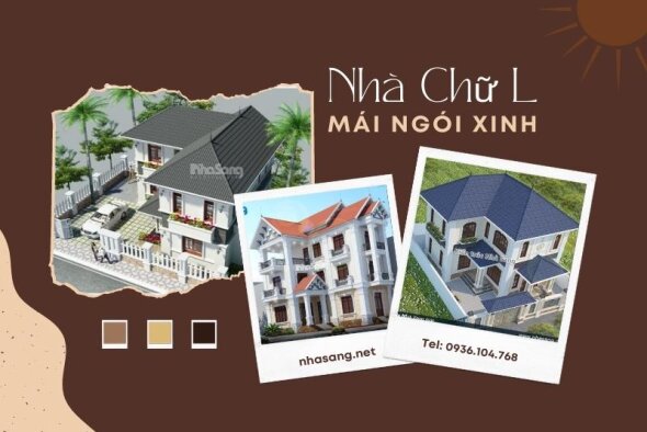 Vẻ đẹp mê đắm lòng người của 55 mẫu nhà chữ L 2-3 tầng mái ngói xinh
