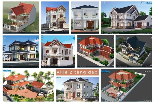Ngả mũ trước 55 mẫu thiết kế villa 2 tầng đẹp đón đầu xu thế thời đại mới