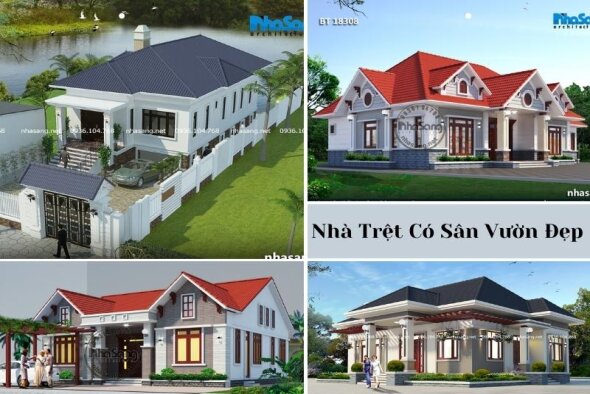 Sống gần gũi thiên nhiên với 15 mẫu nhà trệt sân vườn rộng thoáng đáng mơ ước