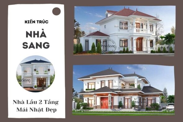 Ấn tượng 45 mẫu nhà lầu 2 tầng mái nhật yêu ngay từ cái nhìn đầu tiên