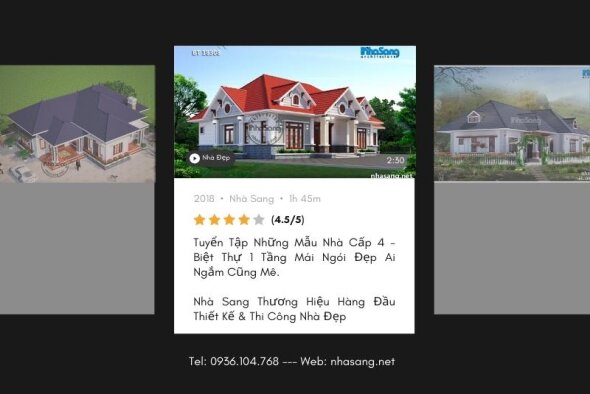 Tuyển tập những mẫu nhà cấp 4 - biệt thự vườn 1 tầng mái ngói đẹp ai ngắm cũng mê