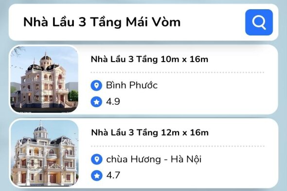 Bỏ túi 20 mẫu nhà lầu 3 tầng mái vòm vẻ đẹp thường tồn cùng thời gian