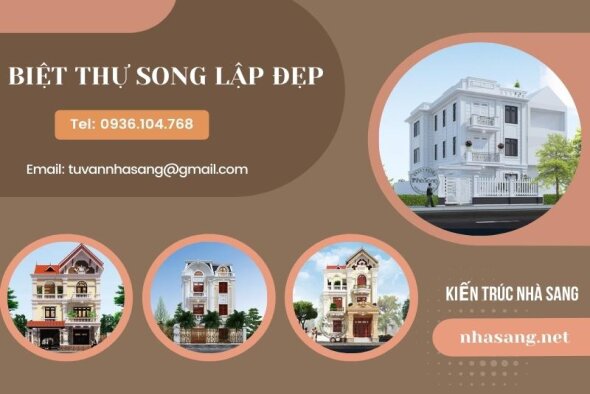 Trình làng 30 mẫu biệt thự song lập đẹp xuất sắc gây sốt mùa xây dựng 2022