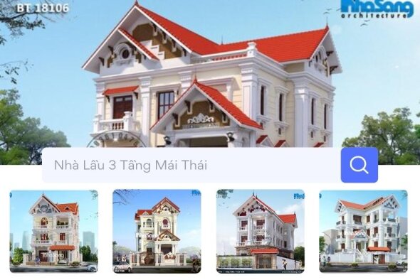 Chọn lọc kỹ lưỡng 150 mẫu nhà lầu 3 tầng mái thái xao xuyết lòng người