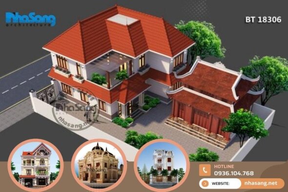 25 Mẫu nhà lầu 3 phòng ngủ tiện nghi sang trọng với đầy đủ bản vẽ