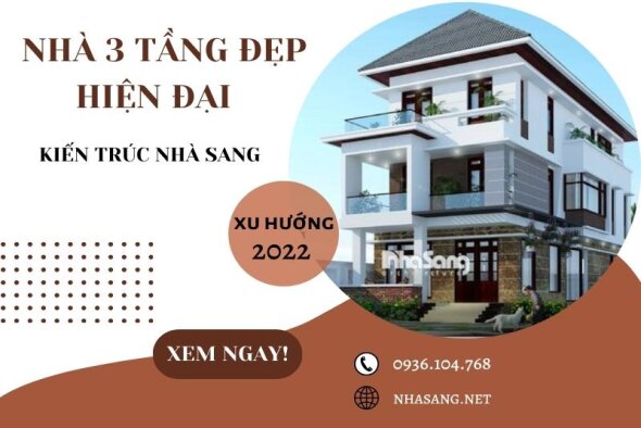 TIPs 70 mẫu nhà 3 tầng đẹp hiện đại gây "bùng nổ" với thiết kế tuyệt mỹ