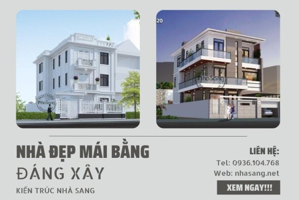 55+ Mẫu nhà mái bằng đẹp chọn lọc chuẩn phong thủy cứ xây là có lộc