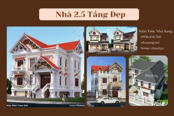 Tops 25+ Mẫu biệt thự 2.5 tầng đẹp nhất FULL đầy đủ hồ sơ chất lượng