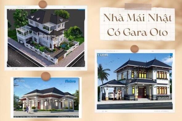 Nhà mái nhật có gara oto: 45+ Siêu phẩm thiết kế cực chất không thể bỏ qua 2022