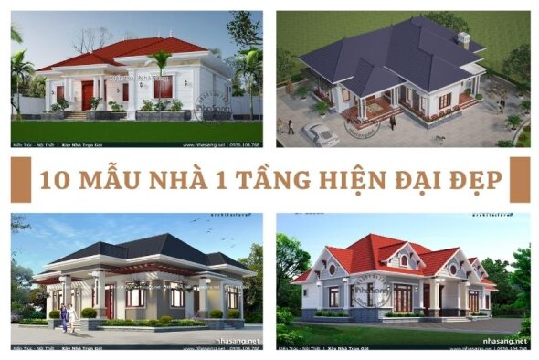 Chọn lọc 10+ mẫu nhà 1 tầng hiện đại xu hướng sống xanh ai nhìn cũng mê