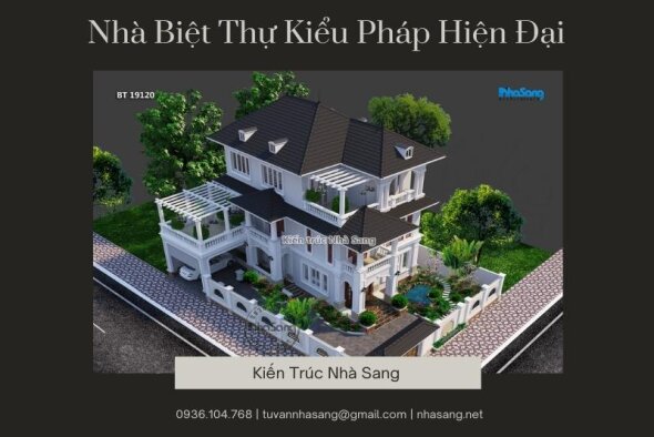 Tuyển tập 75 mẫu nhà biệt thự kiểu Pháp hiện đại đón đầu xu hướng thượng lưu 2022