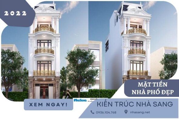 30+ Mẫu thiết kế mặt tiền nhà phố đẹp ấn tượng đang được săn lùng nhiều nhất 2022