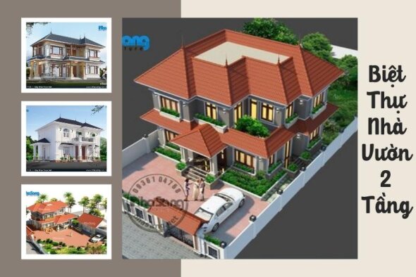 Biệt thự nhà vườn 2 tầng: 300+ Mẫu thiết kế nhà đẹp chan hòa cùng thiên nhiên