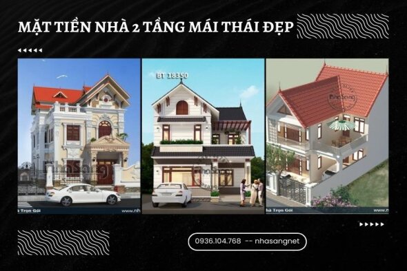 Tuyển lọc 45+ mẫu mặt tiền nhà 2 tầng mái thái không gian mở gần gũi thiên nhiên