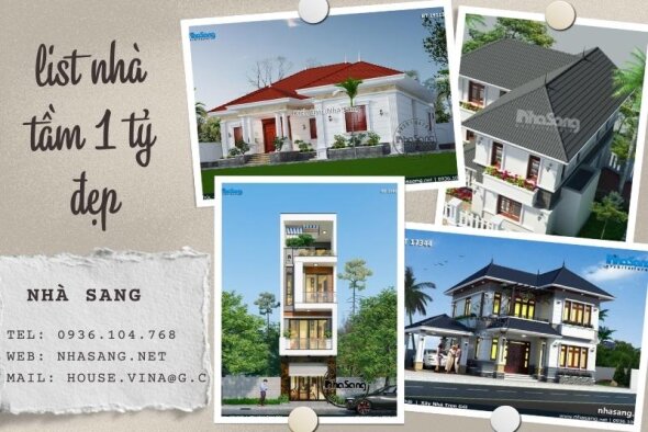 Lộ diện 120+ mẫu nhà tầm 1 tỷ đẹp đã thi công - full hồ sơ thiết kế