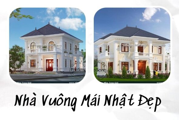 Bỏ túi ngay 45 mẫu thiết kế nhà vuông mái Nhật lý tưởng vui thú điền viên