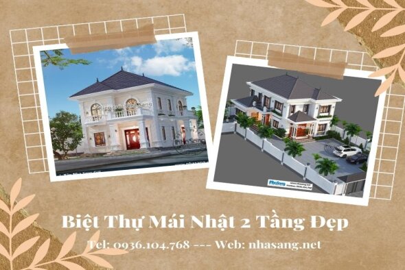 Phô diễn vẻ đẹp tròn đầy 101 biệt thự 2 tầng mái Nhật tiện nghi đang được ưa chuộng