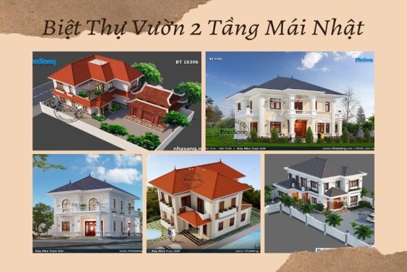 Chọn lọc kỹ lưỡng 200+ mẫu biệt thự vườn 2 tầng mái Nhật thanh lịch, yên bình