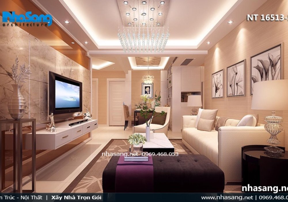 Gợi ý thiết kế nội thất phòng khách nhà ống 5m hiện đại sang trọng