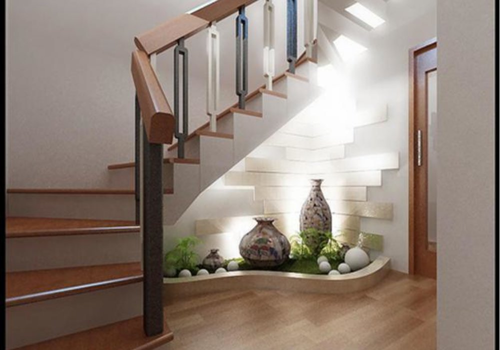 Tiểu cảnh cầu thang đẹp 1000