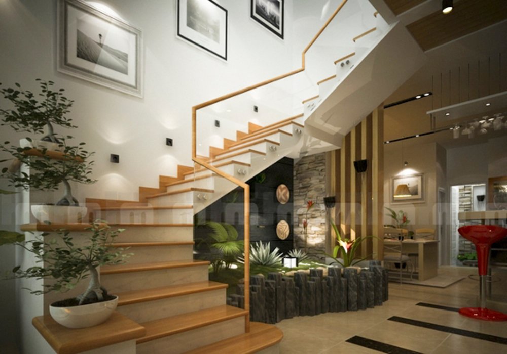 Tiểu cảnh cầu thang đẹp 1000